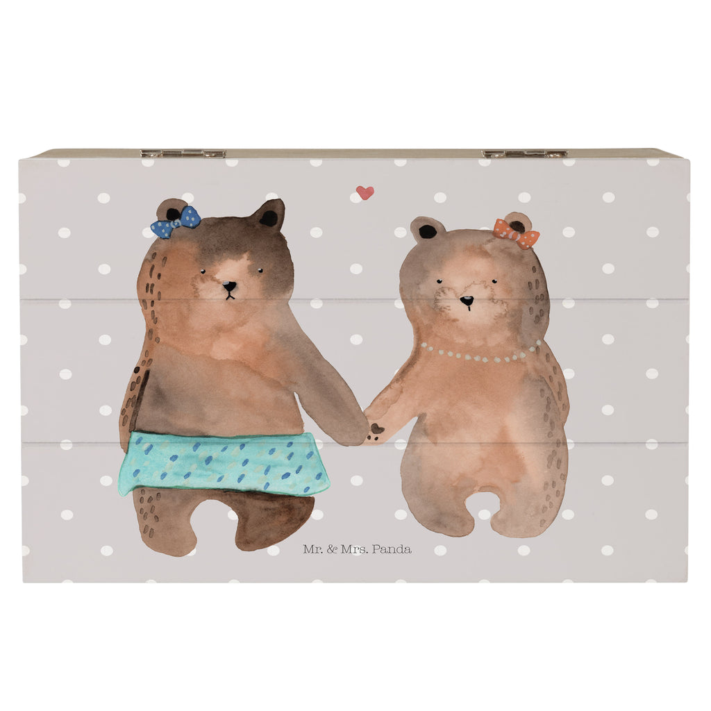 Holzkiste Bär Freundin Holzkiste, Kiste, Schatzkiste, Truhe, Schatulle, XXL, Erinnerungsbox, Erinnerungskiste, Dekokiste, Aufbewahrungsbox, Bär, Teddy, Teddybär, Bär Freundin Beste Freund Liebe Liebesbeweis Verliebt Kumpel Kumpeliene