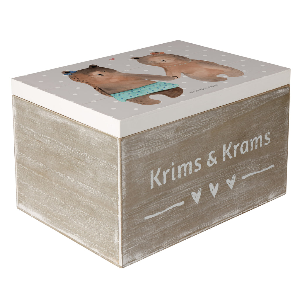 Holzkiste Bär Freundin Holzkiste, Kiste, Schatzkiste, Truhe, Schatulle, XXL, Erinnerungsbox, Erinnerungskiste, Dekokiste, Aufbewahrungsbox, Bär, Teddy, Teddybär, Bär Freundin Beste Freund Liebe Liebesbeweis Verliebt Kumpel Kumpeliene
