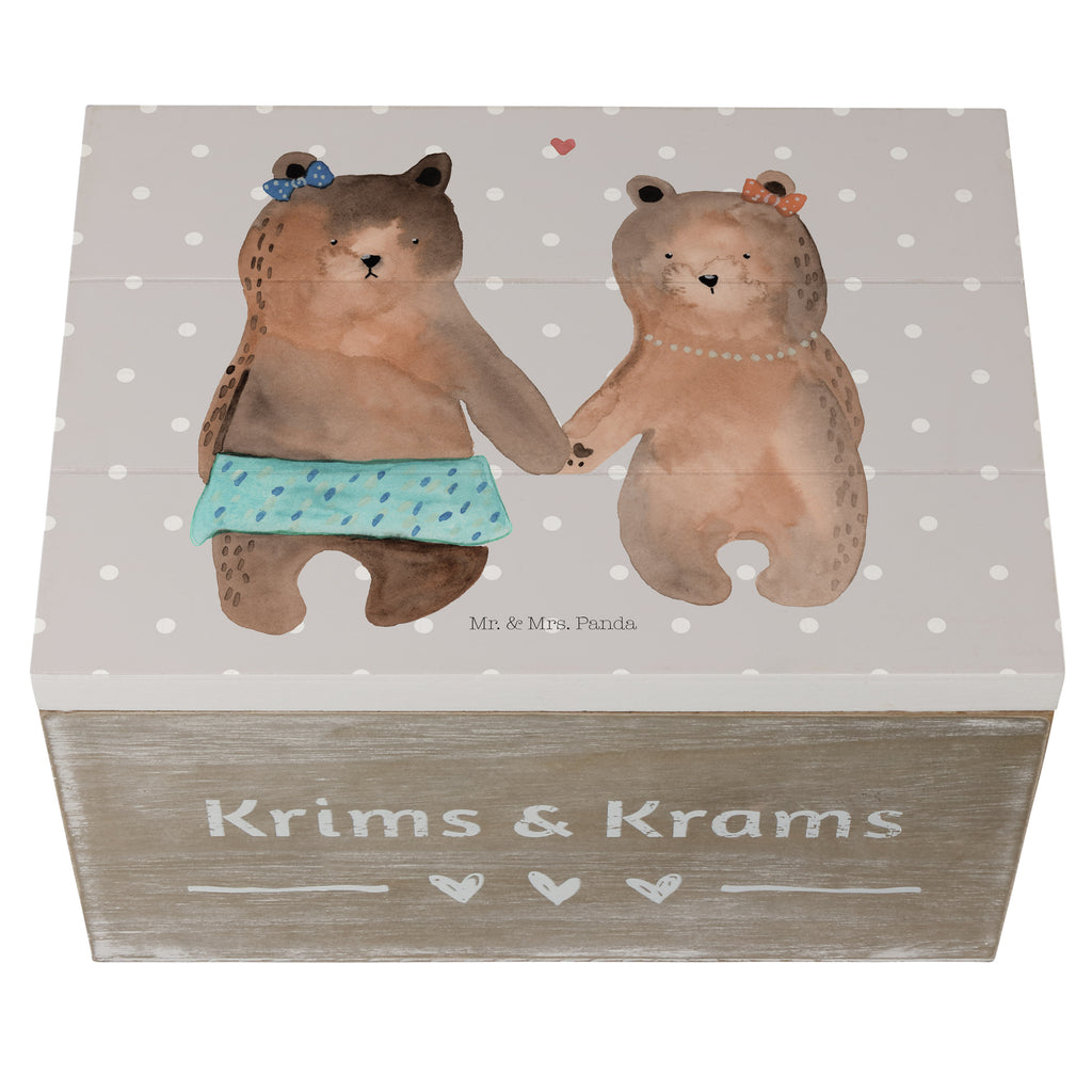 Holzkiste Bär Freundin Holzkiste, Kiste, Schatzkiste, Truhe, Schatulle, XXL, Erinnerungsbox, Erinnerungskiste, Dekokiste, Aufbewahrungsbox, Bär, Teddy, Teddybär, Bär Freundin Beste Freund Liebe Liebesbeweis Verliebt Kumpel Kumpeliene