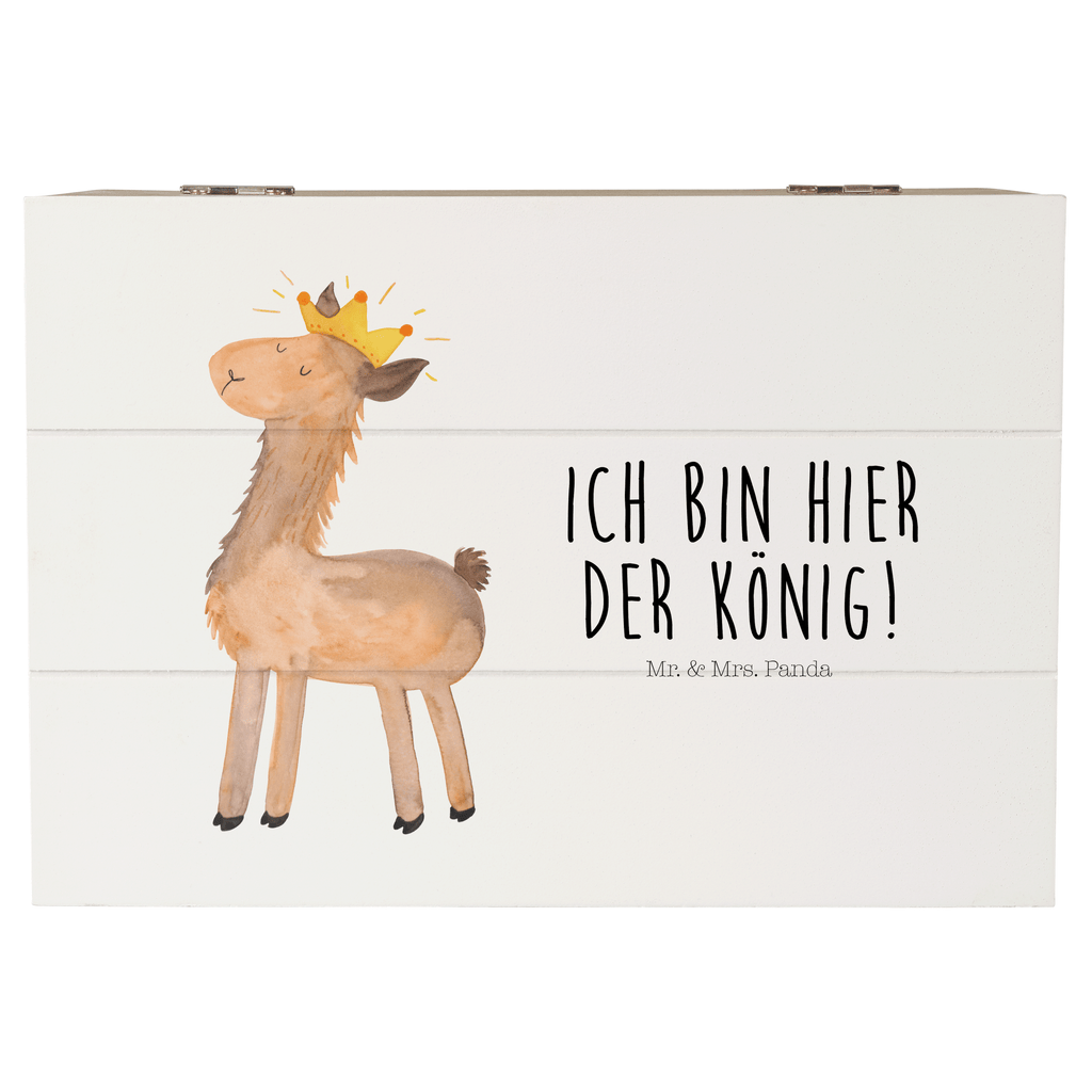 Holzkiste Lama König Holzkiste, Kiste, Schatzkiste, Truhe, Schatulle, XXL, Erinnerungsbox, Erinnerungskiste, Dekokiste, Aufbewahrungsbox, Lama, Alpaka, Lamas, König, Königin, Freundin, Mama, Papa, Büro Kollege, Kollegin, Chef, Vorgesetzter, Abi, Abitur