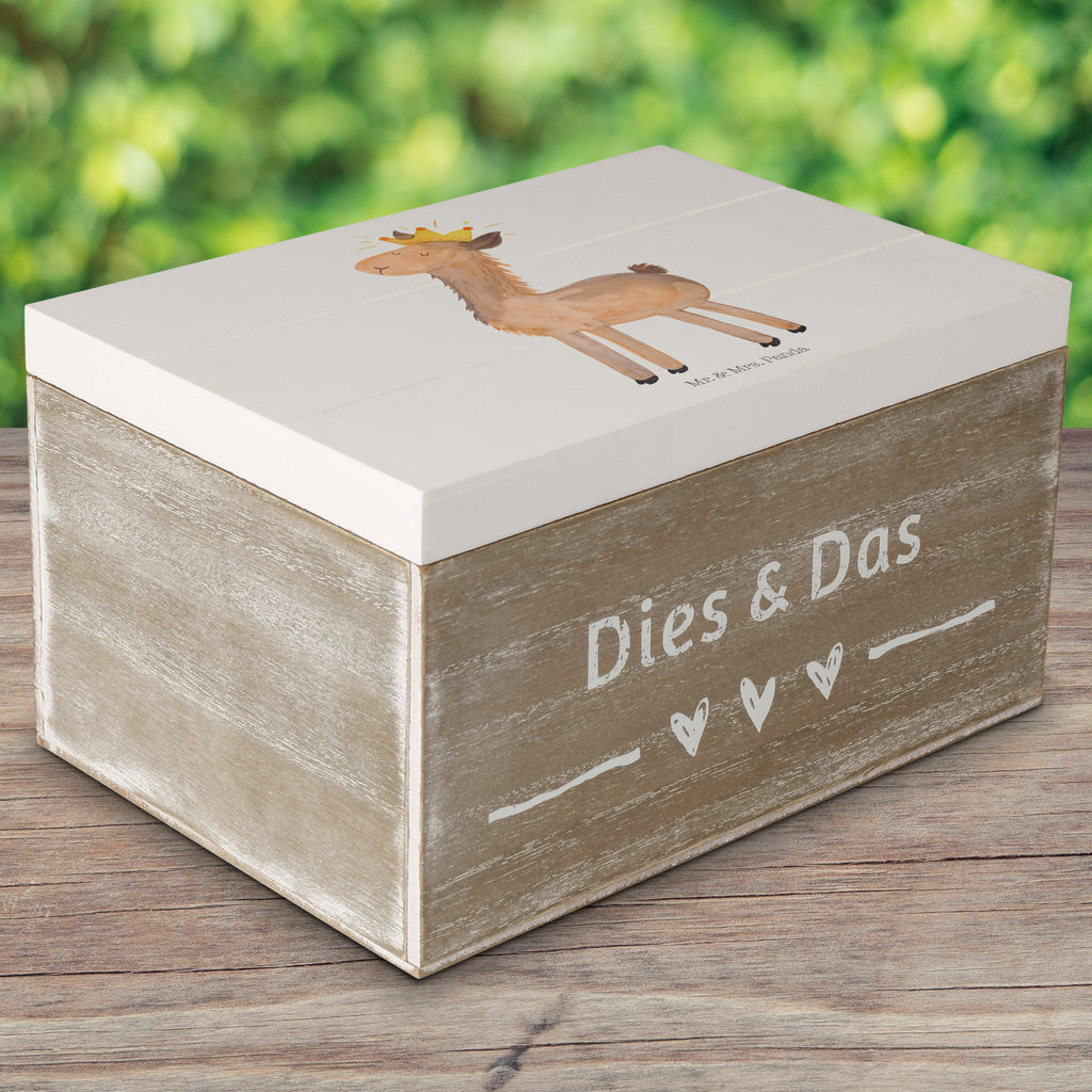 Holzkiste Lama König Holzkiste, Kiste, Schatzkiste, Truhe, Schatulle, XXL, Erinnerungsbox, Erinnerungskiste, Dekokiste, Aufbewahrungsbox, Lama, Alpaka, Lamas, König, Königin, Freundin, Mama, Papa, Büro Kollege, Kollegin, Chef, Vorgesetzter, Abi, Abitur