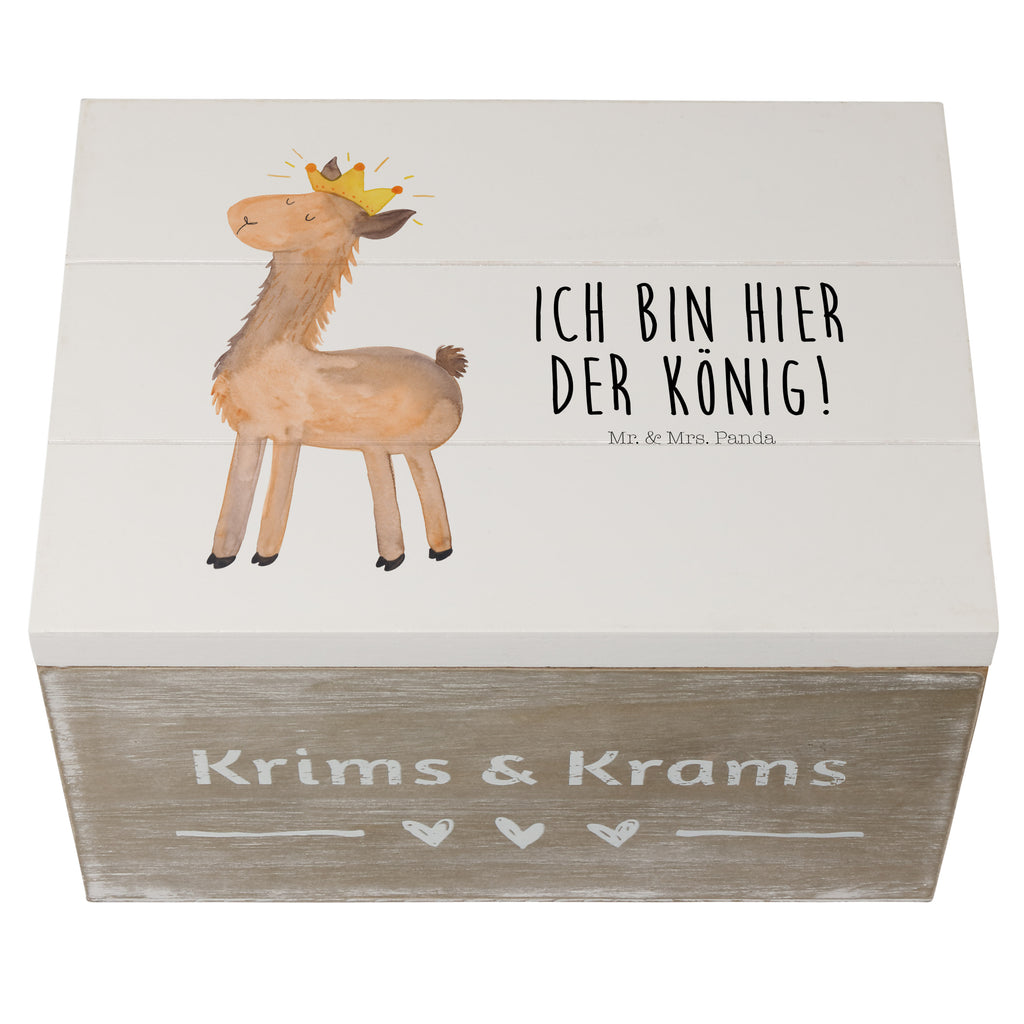 Holzkiste Lama König Holzkiste, Kiste, Schatzkiste, Truhe, Schatulle, XXL, Erinnerungsbox, Erinnerungskiste, Dekokiste, Aufbewahrungsbox, Lama, Alpaka, Lamas, König, Königin, Freundin, Mama, Papa, Büro Kollege, Kollegin, Chef, Vorgesetzter, Abi, Abitur