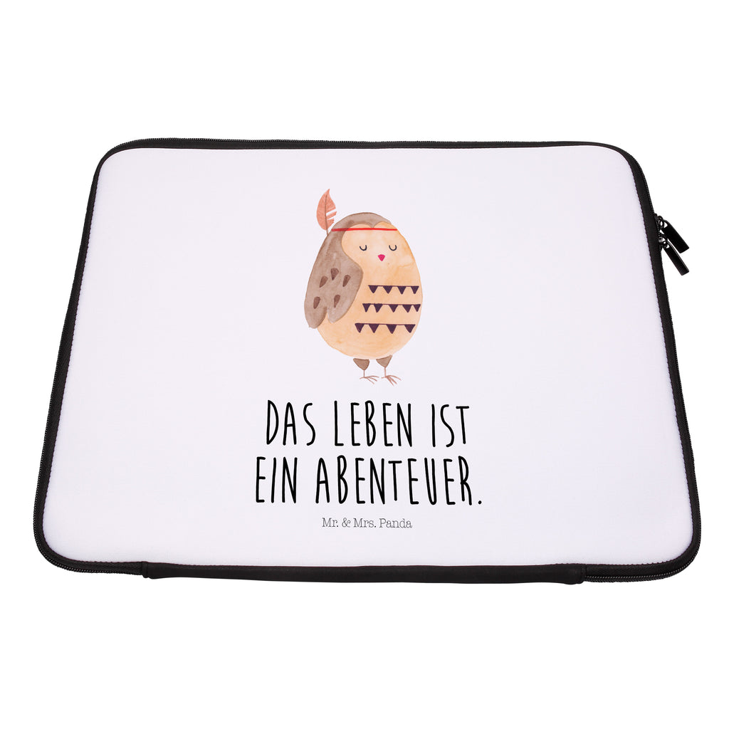 20 x 28 Notebook Tasche  Eule Federschmuck Notebook Tasche, Laptop, Computertasche, Tasche, Eule, Eule Deko, Owl, Das Leben ist ein Abenteuer, Reisespruch, Federschmuck, Dekoration