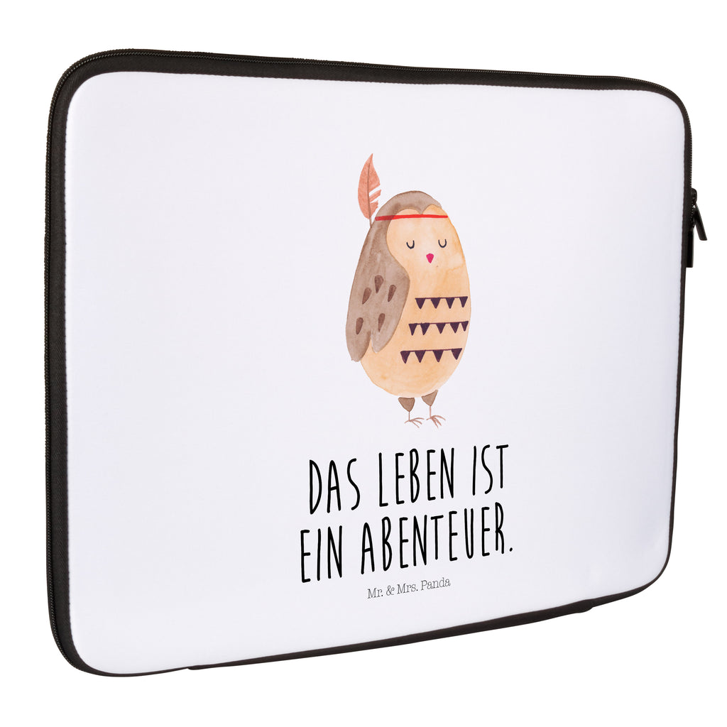 20 x 28 Notebook Tasche  Eule Federschmuck Notebook Tasche, Laptop, Computertasche, Tasche, Eule, Eule Deko, Owl, Das Leben ist ein Abenteuer, Reisespruch, Federschmuck, Dekoration