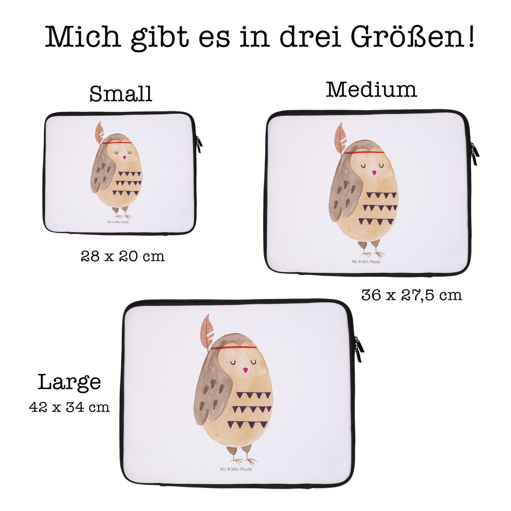 20 x 28 Notebook Tasche  Eule Federschmuck Notebook Tasche, Laptop, Computertasche, Tasche, Eule, Eule Deko, Owl, Das Leben ist ein Abenteuer, Reisespruch, Federschmuck, Dekoration