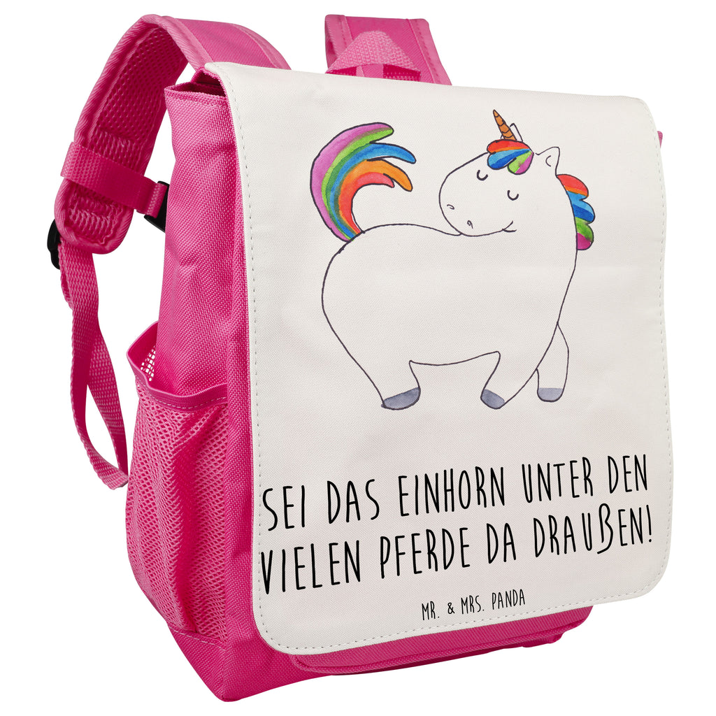 Kinderrucksack Einhorn stolzierend Kids, Rucksack, Kinderrucksack, Kinder Rucksack, Rucksack Kindergröße, Kleiner Rucksack, Einhorn, Einhörner, Einhorn Deko, Pegasus, Unicorn, stolz, anders, bunt, Pferd, Reiter, Reiten, Freundin, Geschenk