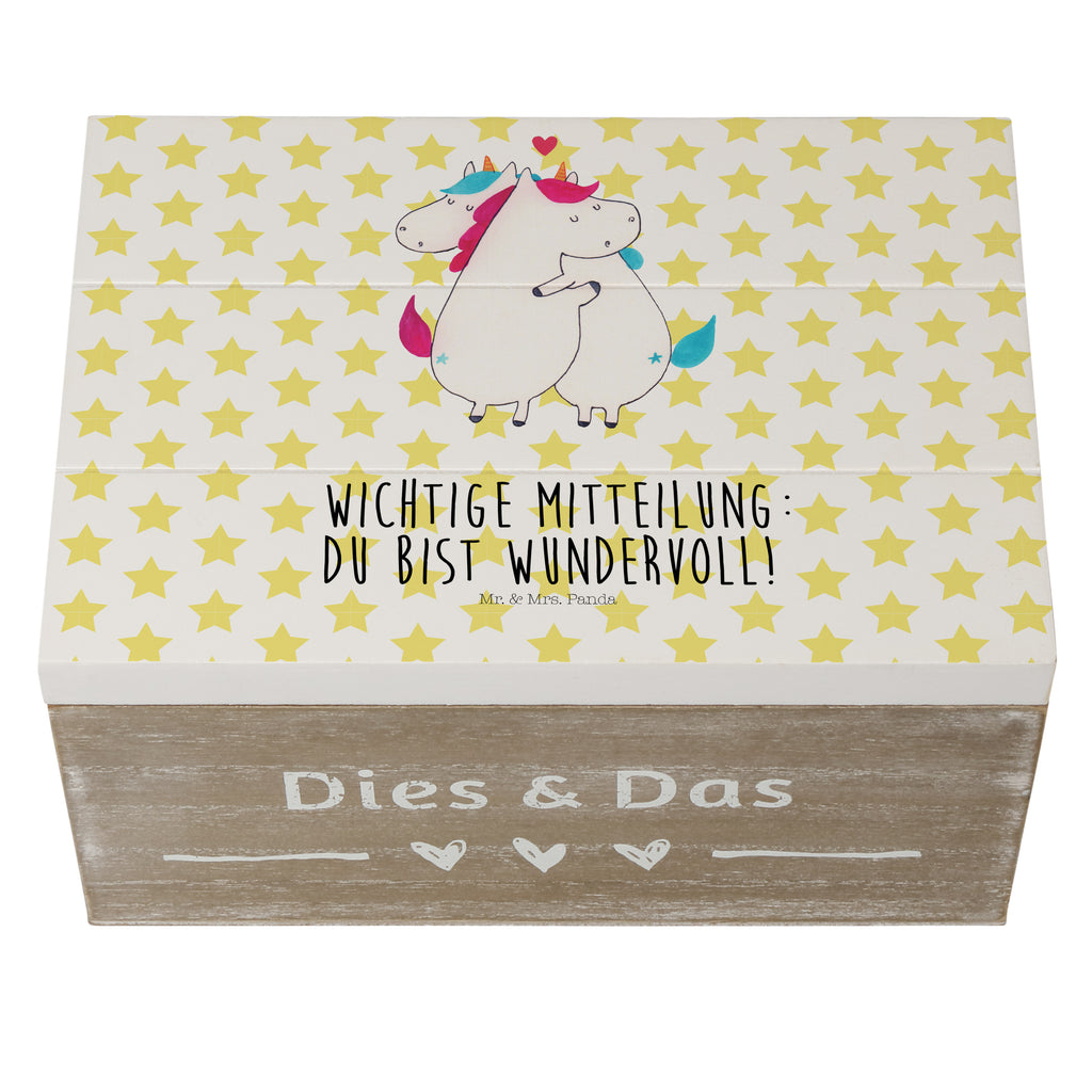 Holzkiste Einhorn Mitteilung Holzkiste, Kiste, Schatzkiste, Truhe, Schatulle, XXL, Erinnerungsbox, Erinnerungskiste, Dekokiste, Aufbewahrungsbox, Einhorn, Einhörner, Einhorn Deko, Pegasus, Unicorn, Valentinstag, Valentine, Liebe, Geschenk, Partner, Ehe, lustig, witzig, Spruch