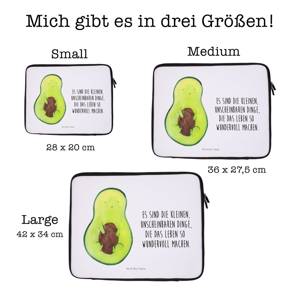 20 x 28 Notebook Tasche  Avocado mit Kern Notebook Tasche, Laptop, Computertasche, Tasche, Avocado, Veggie, Vegan, Gesund, Avokado, Avocadokern, Kern, Pflanze, Spruch Leben