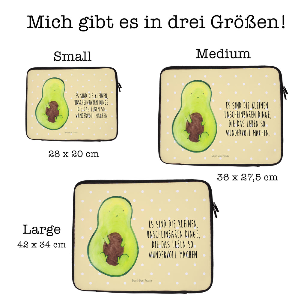 20 x 28 Notebook Tasche  Avocado mit Kern Notebook Tasche, Laptop, Computertasche, Tasche, Avocado, Veggie, Vegan, Gesund, Avokado, Avocadokern, Kern, Pflanze, Spruch Leben