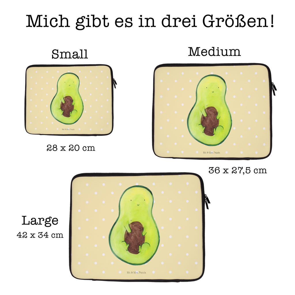 20 x 28 Notebook Tasche  Avocado mit Kern Notebook Tasche, Laptop, Computertasche, Tasche, Avocado, Veggie, Vegan, Gesund, Avokado, Avocadokern, Kern, Pflanze, Spruch Leben