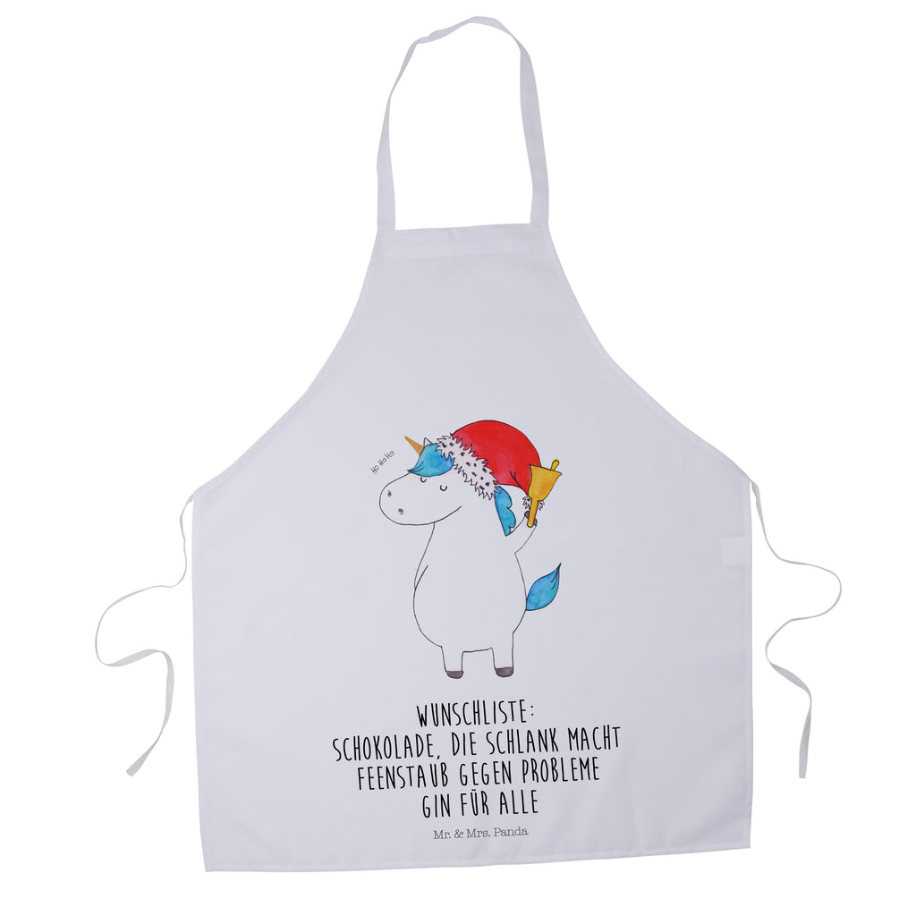 Kochschürze Einhorn Weihnachtsmann Schürze, Backschürze, Küchenschürze, Grillschürze, Latzschürze, Einhorn, Einhörner, Einhorn Deko, Pegasus, Unicorn, Gin, Schokolade, Schoki, Weihnachten, Weihnachtsmann, Nikolaus, Wunschzettel, Wunschliste, Feenstaub