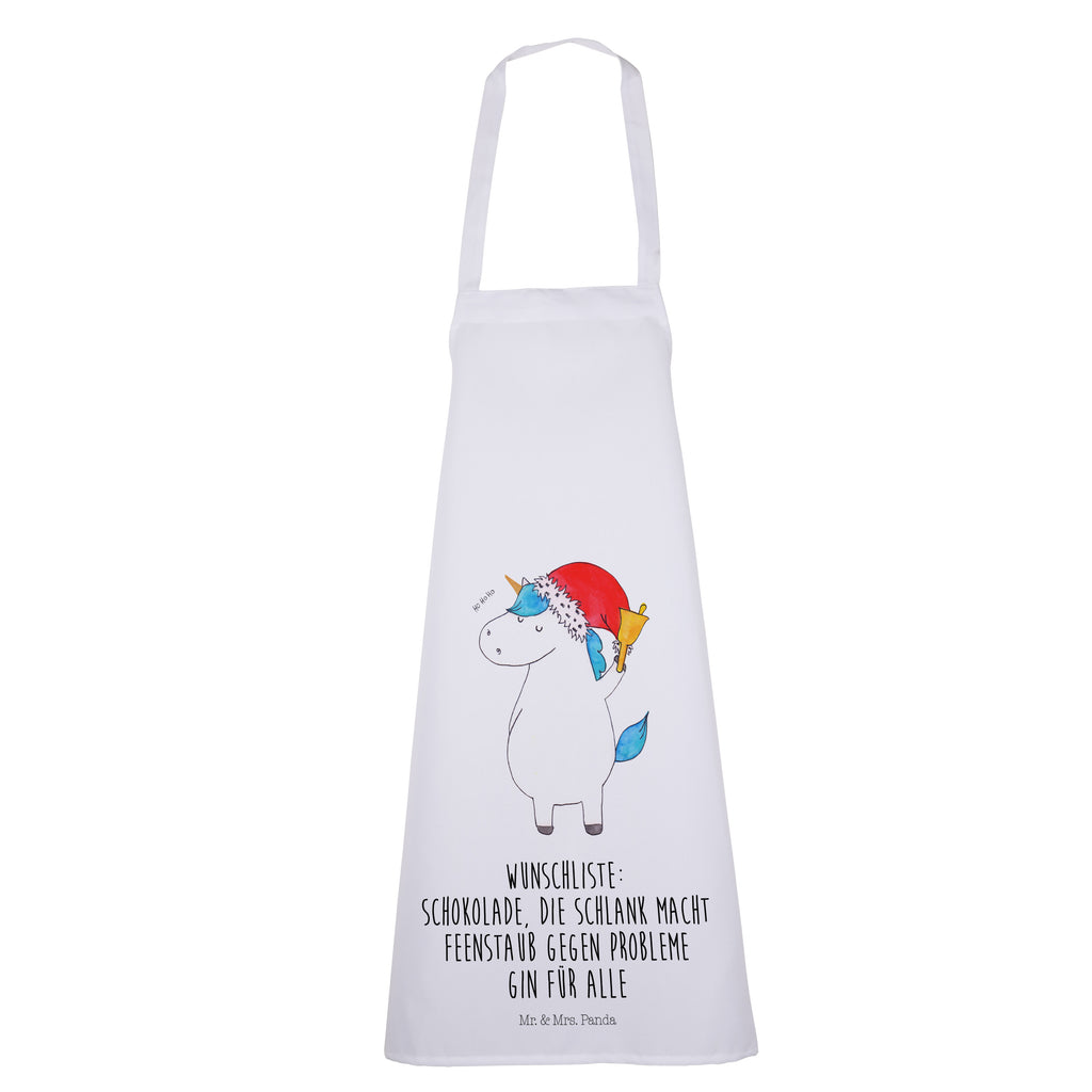 Kochschürze Einhorn Weihnachtsmann Schürze, Backschürze, Küchenschürze, Grillschürze, Latzschürze, Einhorn, Einhörner, Einhorn Deko, Pegasus, Unicorn, Gin, Schokolade, Schoki, Weihnachten, Weihnachtsmann, Nikolaus, Wunschzettel, Wunschliste, Feenstaub