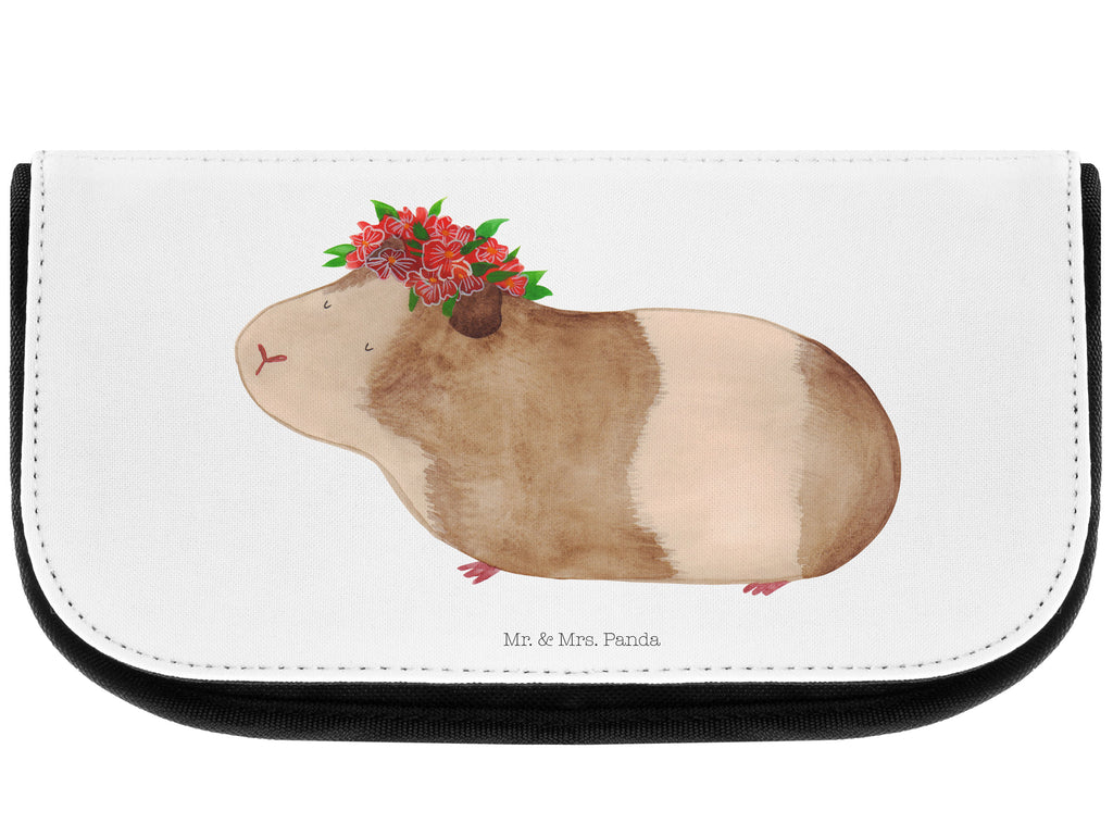 Kosmetiktasche Meerschweinchen weise Kosmetikbeutel, Kulturtasche, Kulturbeutel, Schminktasche, Make-Up Tasche, Tiermotive, Gute Laune, lustige Sprüche, Tiere, Meerschweinchen, Meerie, Meeries, Wunder, Blumenkind, Realität, Spruch, Weisheit, Motivation, Wunderland