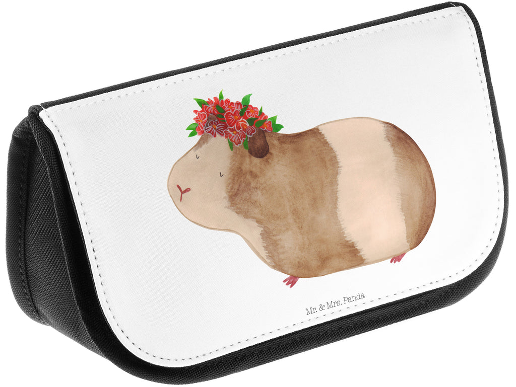 Kosmetiktasche Meerschweinchen weise Kosmetikbeutel, Kulturtasche, Kulturbeutel, Schminktasche, Make-Up Tasche, Tiermotive, Gute Laune, lustige Sprüche, Tiere, Meerschweinchen, Meerie, Meeries, Wunder, Blumenkind, Realität, Spruch, Weisheit, Motivation, Wunderland