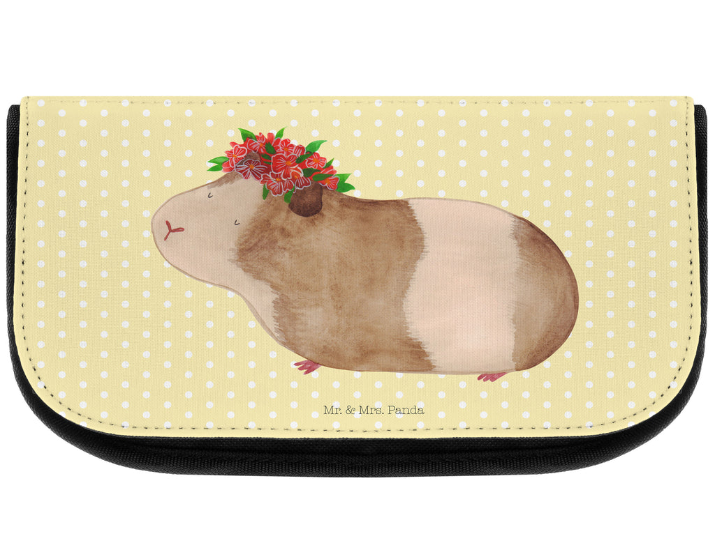 Kosmetiktasche Meerschweinchen weise Kosmetikbeutel, Kulturtasche, Kulturbeutel, Schminktasche, Make-Up Tasche, Tiermotive, Gute Laune, lustige Sprüche, Tiere, Meerschweinchen, Meerie, Meeries, Wunder, Blumenkind, Realität, Spruch, Weisheit, Motivation, Wunderland