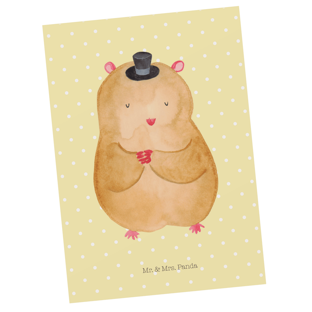 Postkarte Hamster mit Hut Geschenkkarte, Grußkarte, Karte, Einladung, Ansichtskarte, Geburtstagskarte, Einladungskarte, Dankeskarte, Tiermotive, Gute Laune, lustige Sprüche, Tiere, Hamster, Hut, Magier, Zylinder, Zwerghamster, Zauberer, Houdini