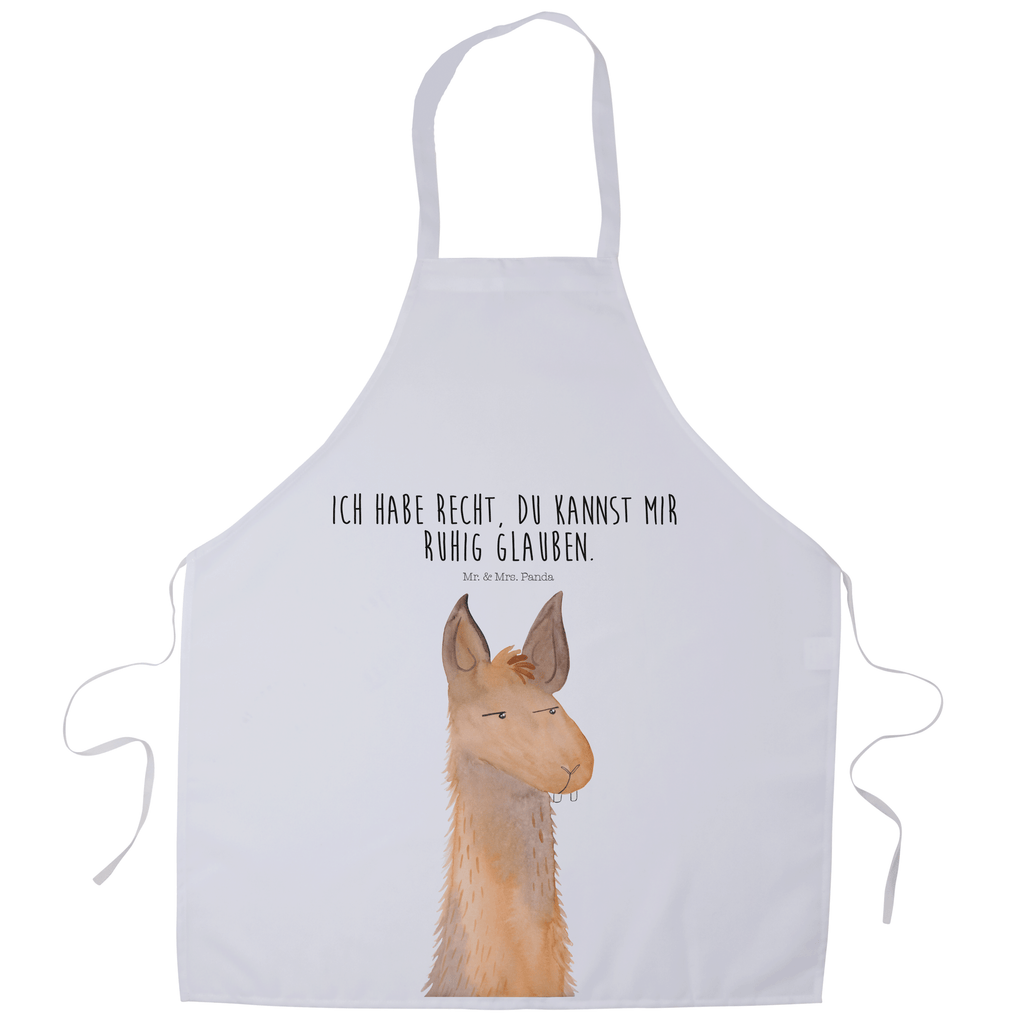 Kochschürze Lamakopf genervt Schürze, Backschürze, Küchenschürze, Grillschürze, Latzschürze, Lama, Alpaka, Lamas, Recht haben, genervt sein, Freundin, beste Freundin, Partnerin, Büro, Büroalltag, Chef, Chefin, Azubi