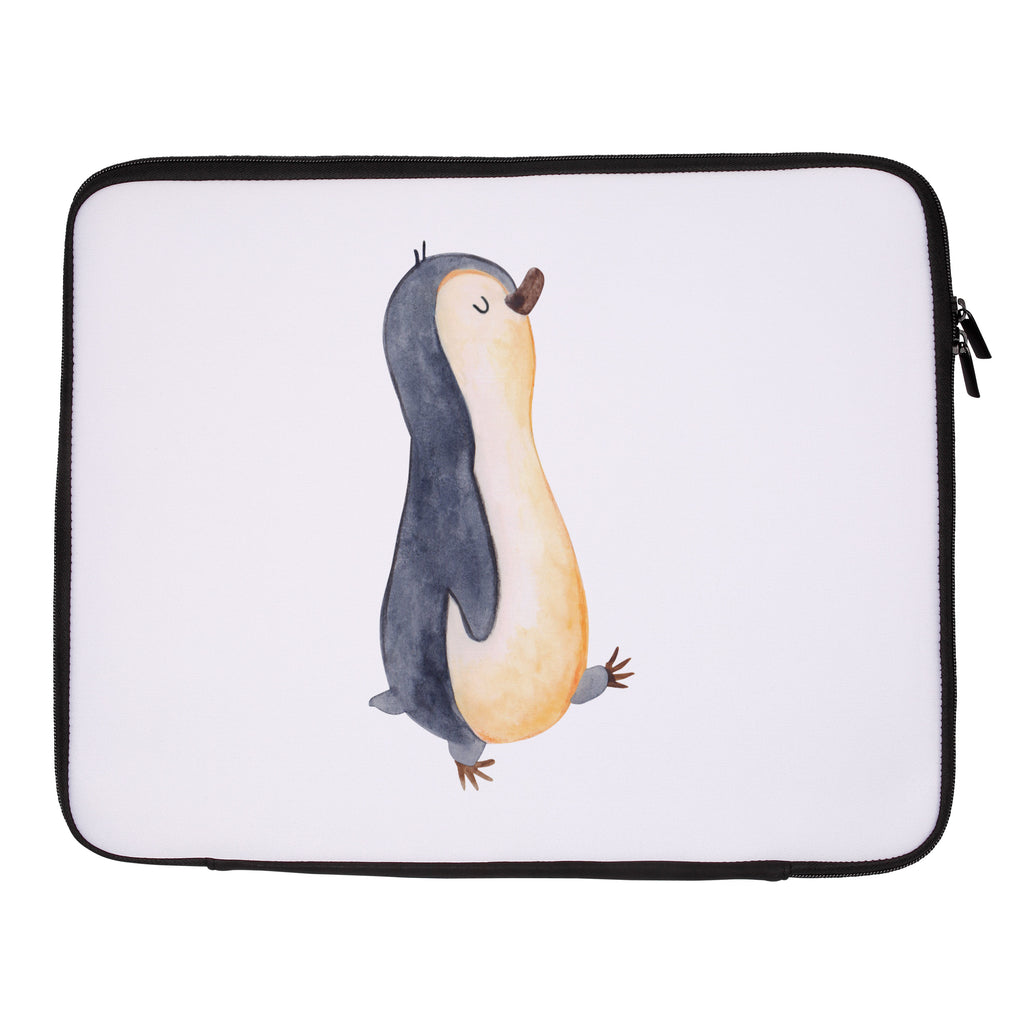 33 x 42 Notebook Tasche Pinguin marschierend Notebook Tasche, Laptop, Computertasche, Tasche, Schutzhülle, Pinguin, Pinguine, Frühaufsteher, Langschläfer, Bruder, Schwester, Familie
