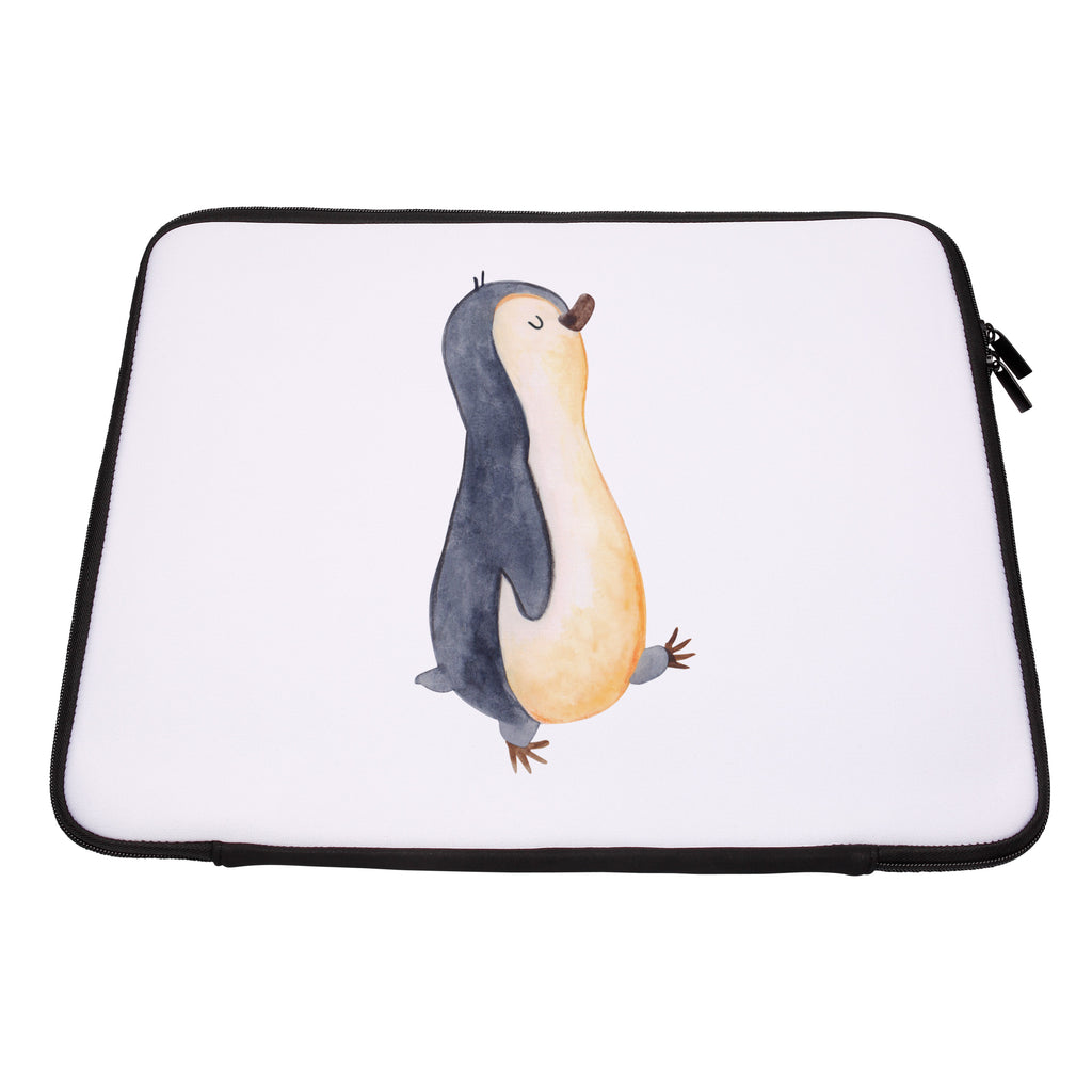 33 x 42 Notebook Tasche Pinguin marschierend Notebook Tasche, Laptop, Computertasche, Tasche, Schutzhülle, Pinguin, Pinguine, Frühaufsteher, Langschläfer, Bruder, Schwester, Familie