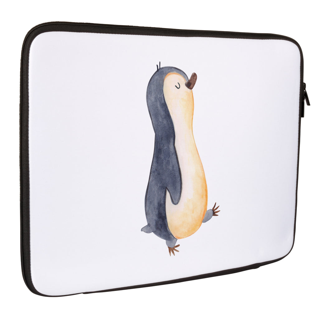 33 x 42 Notebook Tasche Pinguin marschierend Notebook Tasche, Laptop, Computertasche, Tasche, Schutzhülle, Pinguin, Pinguine, Frühaufsteher, Langschläfer, Bruder, Schwester, Familie