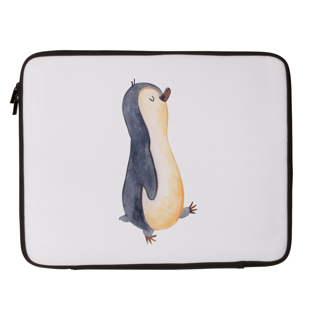 33 x 42 Notebook Tasche Pinguin marschierend Notebook Tasche, Laptop, Computertasche, Tasche, Schutzhülle, Pinguin, Pinguine, Frühaufsteher, Langschläfer, Bruder, Schwester, Familie