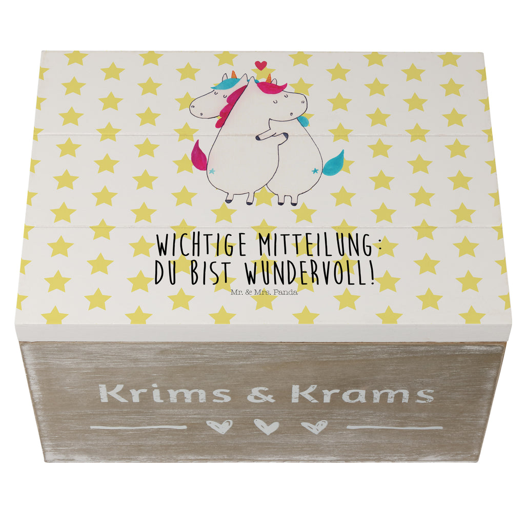 Holzkiste Einhorn Mitteilung Holzkiste, Kiste, Schatzkiste, Truhe, Schatulle, XXL, Erinnerungsbox, Erinnerungskiste, Dekokiste, Aufbewahrungsbox, Einhorn, Einhörner, Einhorn Deko, Pegasus, Unicorn, Valentinstag, Valentine, Liebe, Geschenk, Partner, Ehe, lustig, witzig, Spruch