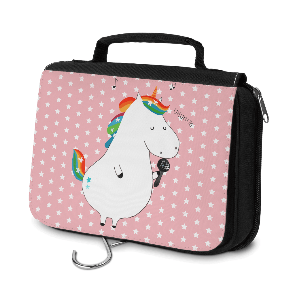 Kulturbeutel Einhorn Sänger Kulturbeutel, Zum Aufhängen, Waschtasche, Kosmetiktasche, Damen, Herren, Aufbewahrungstasche, Schminktasche, Kosmetikbeutel, Organizer, Kulturtasche, Schminkutensil, Einhorn, Einhörner, Einhorn Deko, Pegasus, Unicorn, Glitzer, Konfetti, Party, Geburtstag, Feier, Fest, Disco, Sängerin, Sänger, Freundin