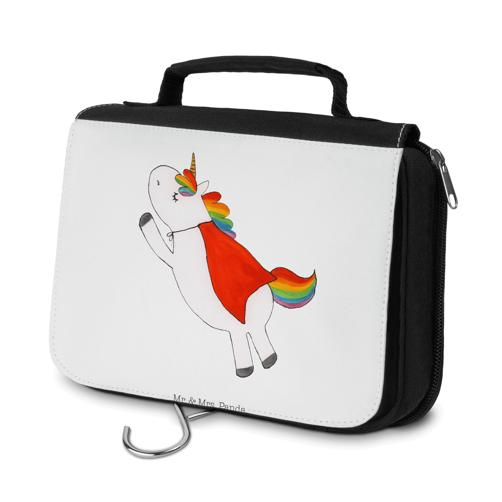 Kulturbeutel Einhorn Super Kulturbeutel, Zum Aufhängen, Waschtasche, Kosmetiktasche, Damen, Herren, Aufbewahrungstasche, Schminktasche, Kosmetikbeutel, Organizer, Kulturtasche, Schminkutensil, Einhorn, Einhörner, Einhorn Deko, Pegasus, Unicorn, Traummann, Superheld, Held, Freundin, Geschenk, Girl, Mädchen