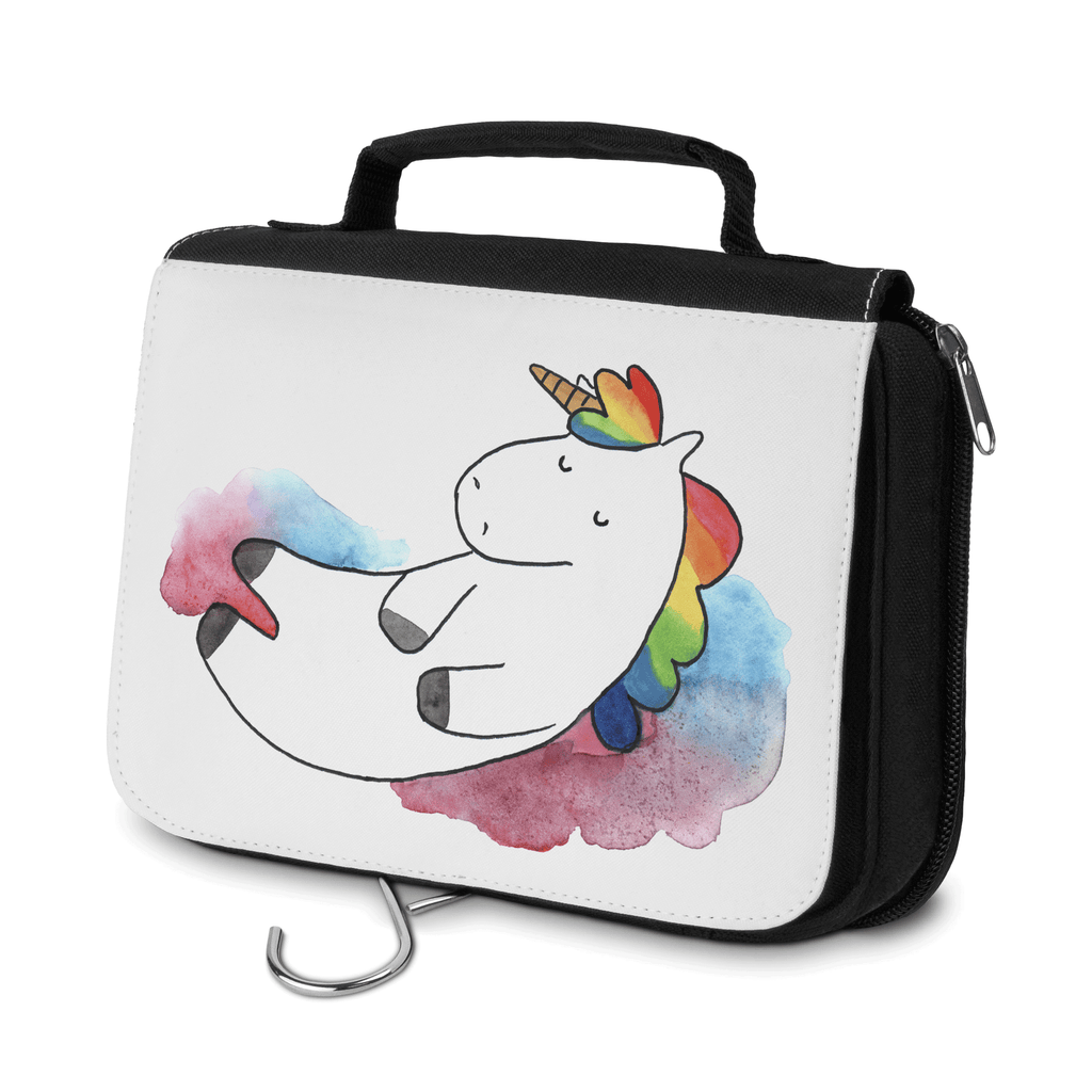 Kulturbeutel Einhorn Wolke 7 Kulturbeutel, Zum Aufhängen, Waschtasche, Kosmetiktasche, Damen, Herren, Aufbewahrungstasche, Schminktasche, Kosmetikbeutel, Organizer, Kulturtasche, Schminkutensil, Einhorn, Einhörner, Einhorn Deko, Pegasus, Unicorn, verliebt, Menschen, witzig, lustig, Geschenk, Glaube, Realität, Lächeln