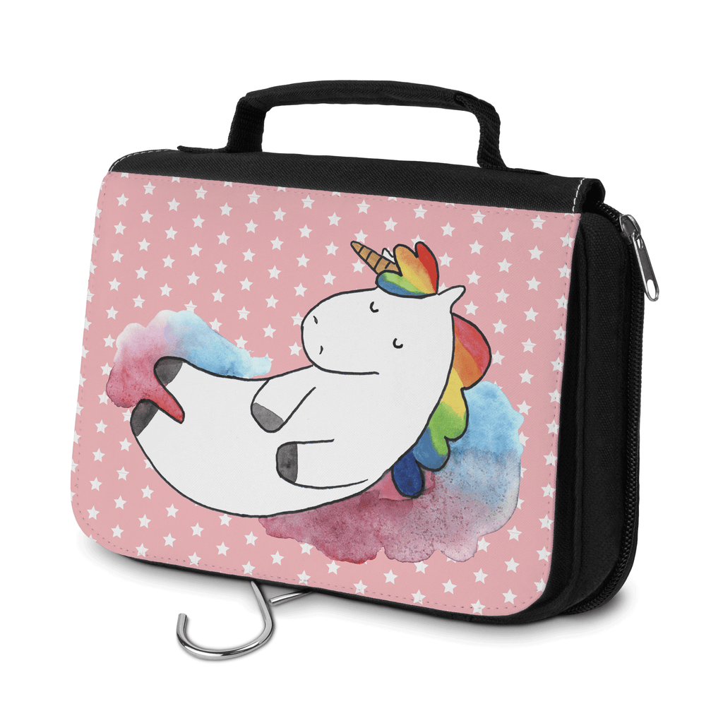 Kulturbeutel Einhorn Wolke 7 Kulturbeutel, Zum Aufhängen, Waschtasche, Kosmetiktasche, Damen, Herren, Aufbewahrungstasche, Schminktasche, Kosmetikbeutel, Organizer, Kulturtasche, Schminkutensil, Einhorn, Einhörner, Einhorn Deko, Pegasus, Unicorn, verliebt, Menschen, witzig, lustig, Geschenk, Glaube, Realität, Lächeln
