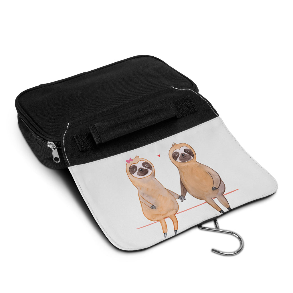 Kulturbeutel Faultier Pärchen Kulturbeutel, Zum Aufhängen, Waschtasche, Kosmetiktasche, Damen, Herren, Aufbewahrungstasche, Schminktasche, Kosmetikbeutel, Organizer, Kulturtasche, Schminkutensil, Faultier, Faultier Geschenk, Faultier Deko, Faultiere, faul, Lieblingstier, Liebe, Liebespaar, Faultierliebe, Faultierpärchen, verliebt, verlobt, gemeinsam, relaxen, Pärchen, Beziehung, Langsamkeit