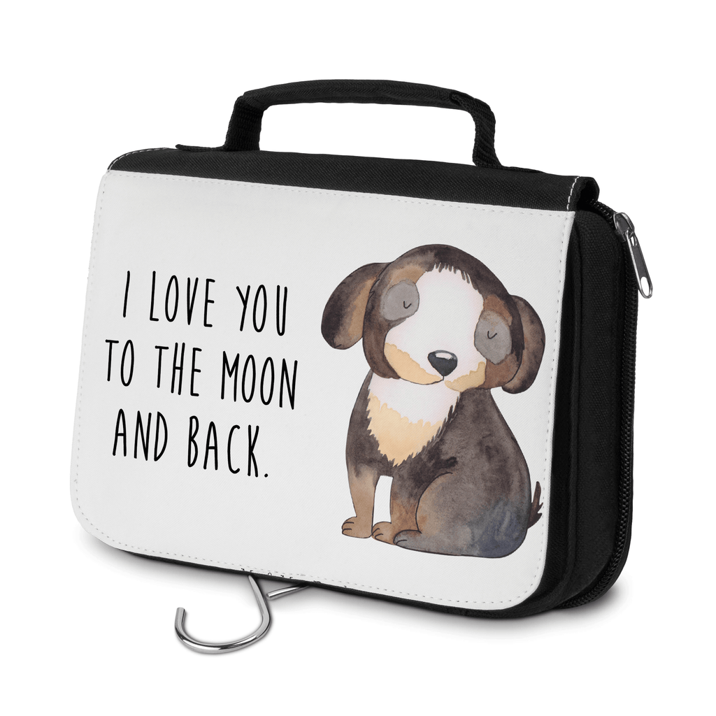 Kulturbeutel Hund entspannt Kulturbeutel, Zum Aufhängen, Waschtasche, Kosmetiktasche, Damen, Herren, Aufbewahrungstasche, Schminktasche, Kosmetikbeutel, Organizer, Kulturtasche, Schminkutensil, Hund, Hundemotiv, Haustier, Hunderasse, Tierliebhaber, Hundebesitzer, Sprüche, schwarzer Hund, Hundeliebe, Liebe, Hundeglück