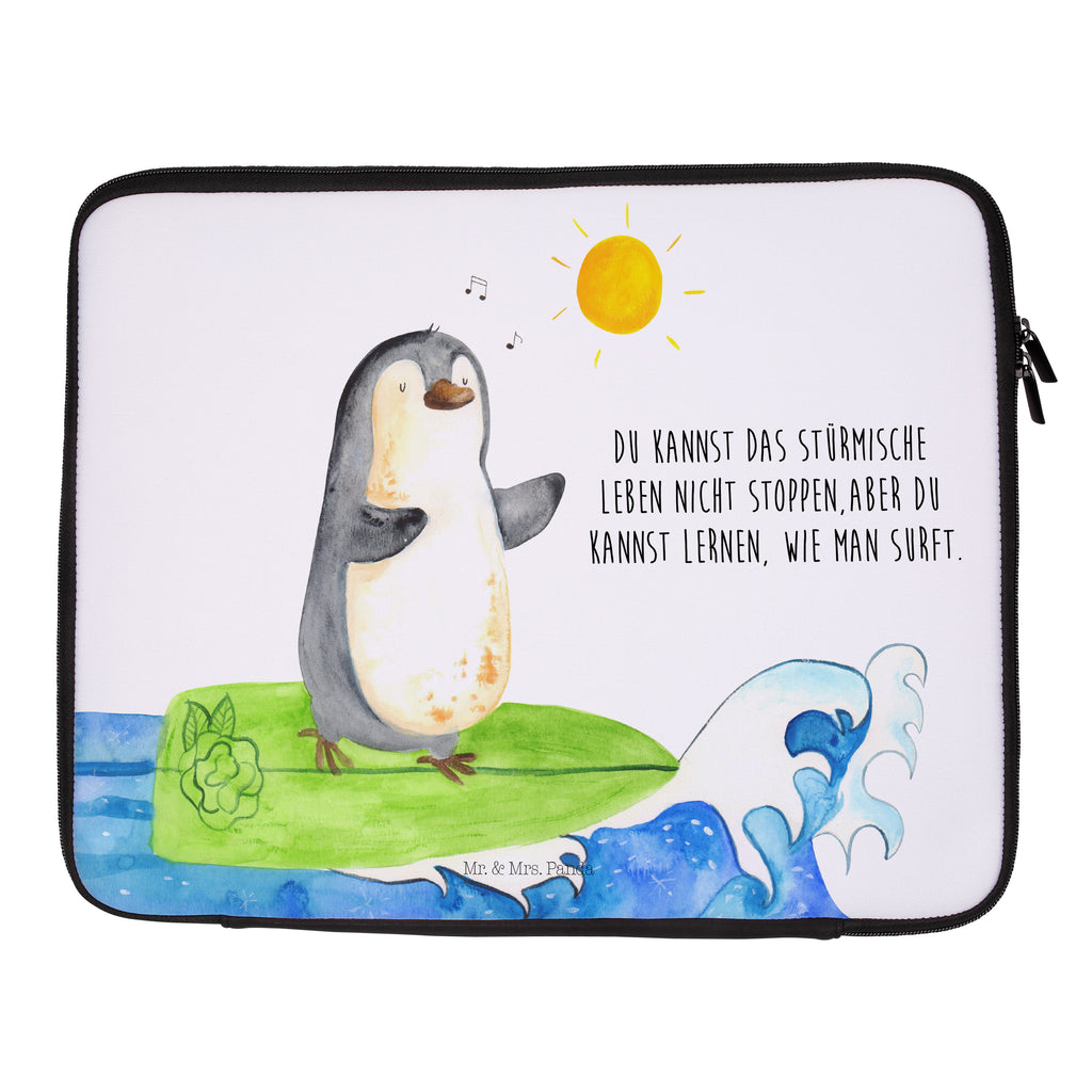 27 x 36 Notebook Tasche  Pinguin Surfer Notebook Tasche, Laptop, Computertasche, Tasche, Damen, Schutzhülle, Pinguin, Pinguine, surfen, Surfer, Hawaii, Urlaub, Wellen, Wellen reiten, Portugal