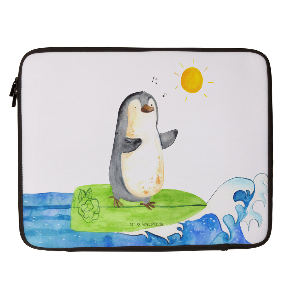 27 x 36 Notebook Tasche  Pinguin Surfer Notebook Tasche, Laptop, Computertasche, Tasche, Damen, Schutzhülle, Pinguin, Pinguine, surfen, Surfer, Hawaii, Urlaub, Wellen, Wellen reiten, Portugal