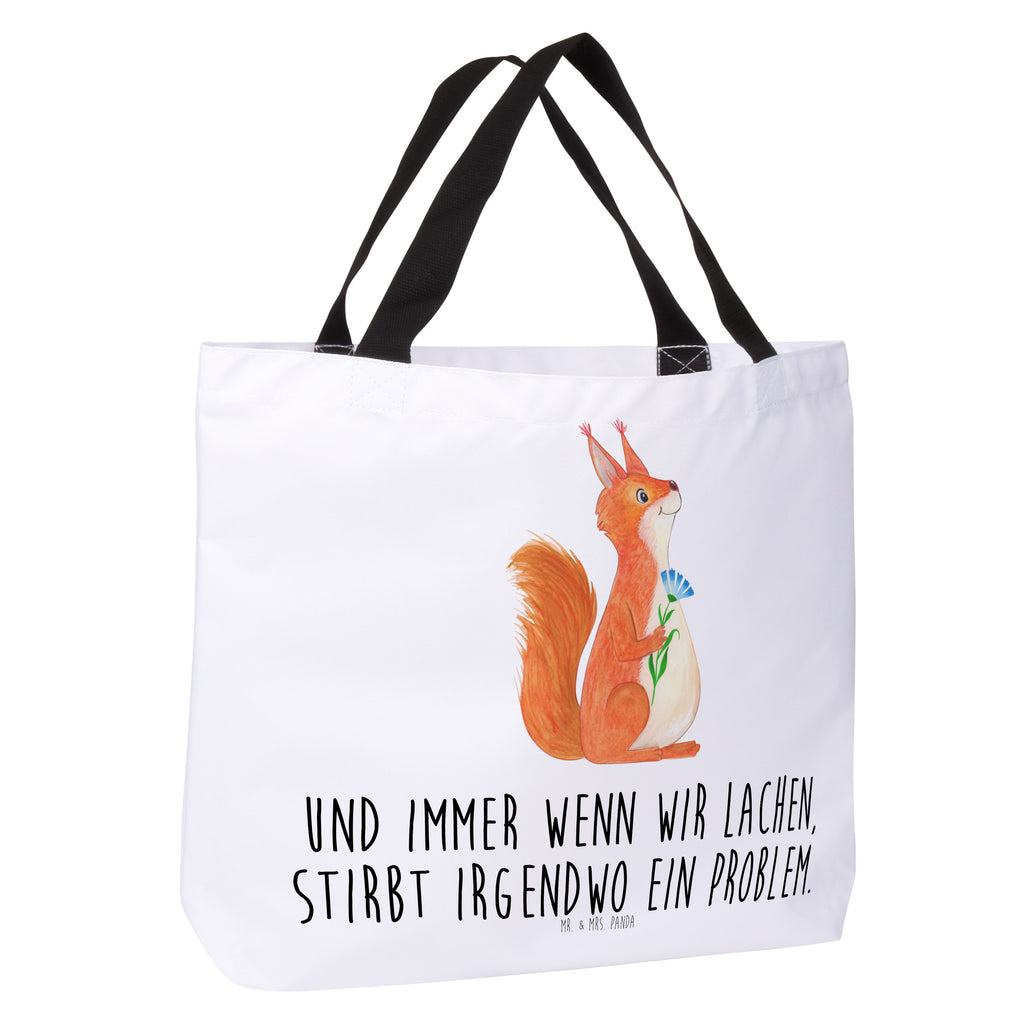 Shopper Eichhörnchen Blume Beutel, Einkaufstasche, Tasche, Strandtasche, Einkaufsbeutel, Shopper, Schultasche, Freizeittasche, Tragebeutel, Schulbeutel, Alltagstasche, Tiermotive, Gute Laune, lustige Sprüche, Tiere, Eichhörnchen, Eichhorn, Spruch positiv, Lachen, Spaß, Motivation Sprüche, Motivation Bilder, glücklich Spruch, Spruch Deko
