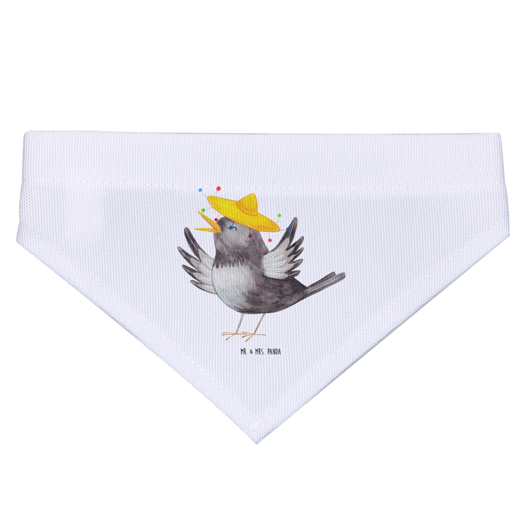Hundehalstuch L Rabe mit Sombrero Hundehalstuch, Halstuch, Hunde, Tuch, groß, große Hunde, Tiermotive, Gute Laune, lustige Sprüche, Tiere, Rabe, Vogel, Vögel, Spruch positiv, fröhlich sein, glücklich sein, Glück Spruch, froh, Elster, Motivation