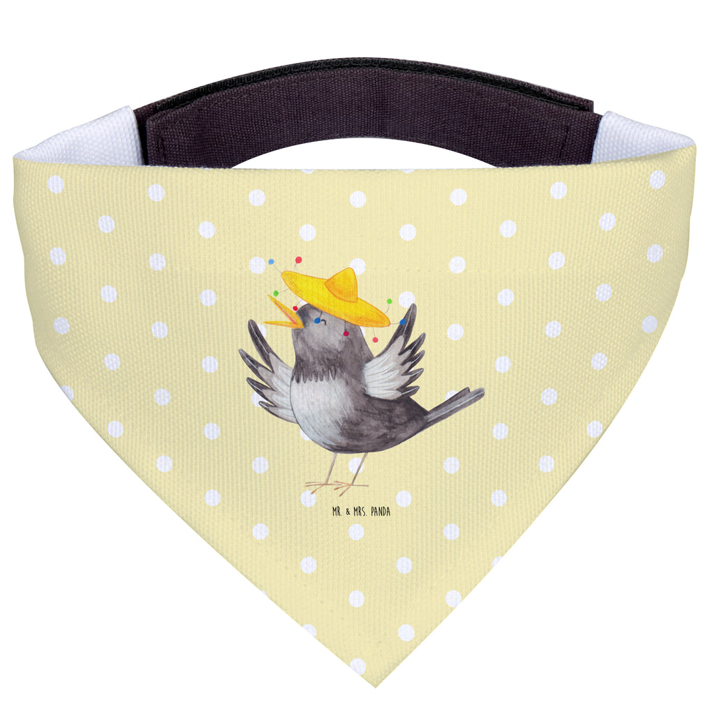 Hundehalstuch L Rabe mit Sombrero Hundehalstuch, Halstuch, Hunde, Tuch, groß, große Hunde, Tiermotive, Gute Laune, lustige Sprüche, Tiere, Rabe, Vogel, Vögel, Spruch positiv, fröhlich sein, glücklich sein, Glück Spruch, froh, Elster, Motivation