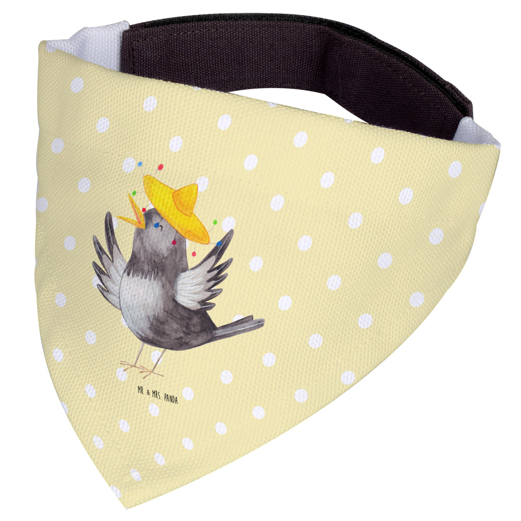 Hundehalstuch L Rabe mit Sombrero Hundehalstuch, Halstuch, Hunde, Tuch, groß, große Hunde, Tiermotive, Gute Laune, lustige Sprüche, Tiere, Rabe, Vogel, Vögel, Spruch positiv, fröhlich sein, glücklich sein, Glück Spruch, froh, Elster, Motivation