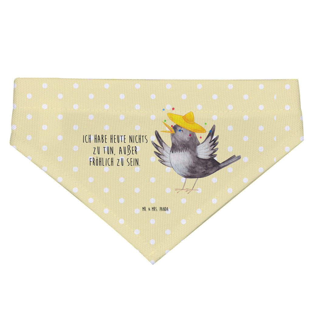 Hundehalstuch L Rabe mit Sombrero Hundehalstuch, Halstuch, Hunde, Tuch, groß, große Hunde, Tiermotive, Gute Laune, lustige Sprüche, Tiere, Rabe, Vogel, Vögel, Spruch positiv, fröhlich sein, glücklich sein, Glück Spruch, froh, Elster, Motivation