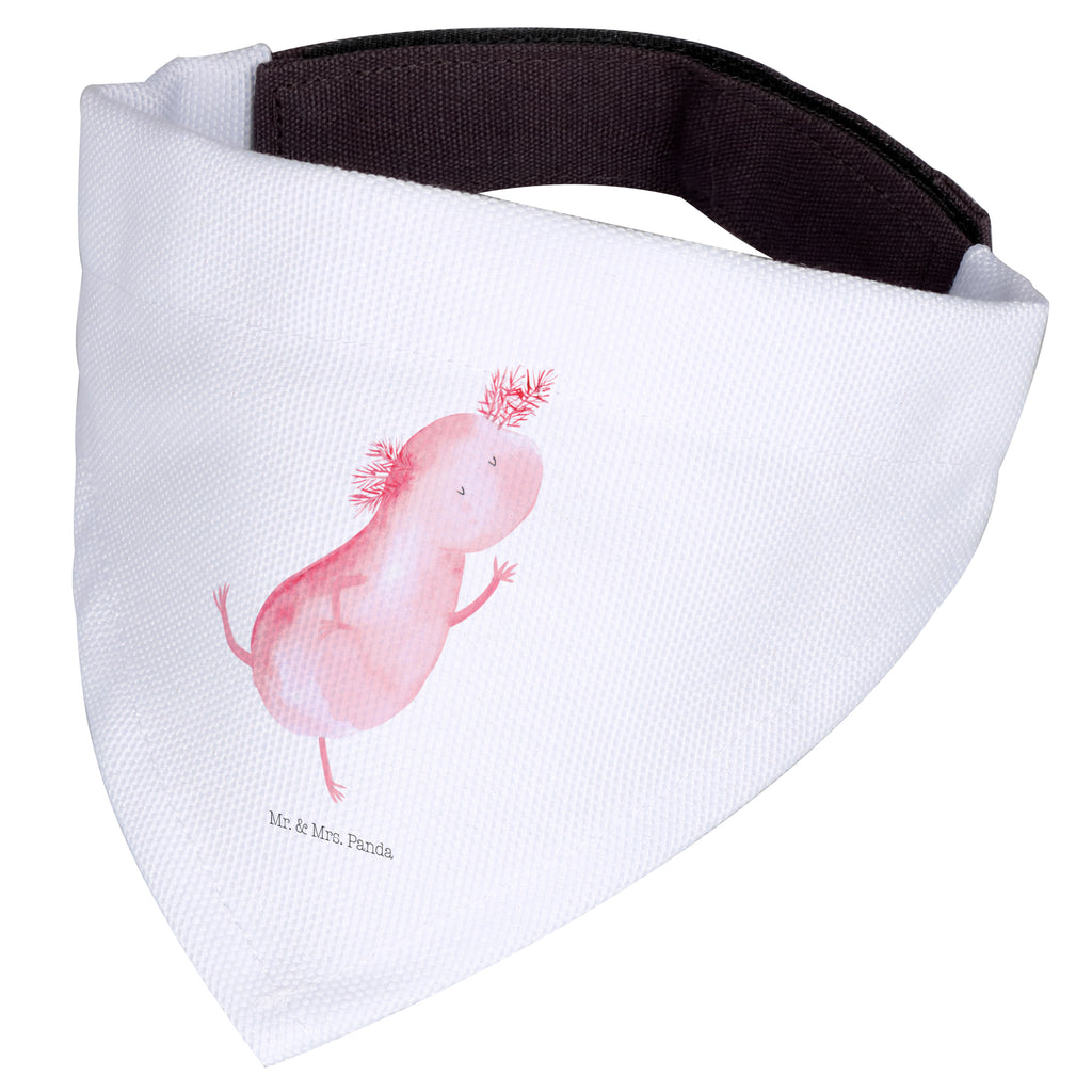 Hundehalstuch M Axolotl tanzt Hundehalstuch, Halstuch, Hunde, Tuch, mittel, mittelgroße Hunde, Axolotl, Molch, Axolot, Schwanzlurch, Lurch, Lurche, Dachschaden, Sterne, verrückt, Freundin, beste Freundin