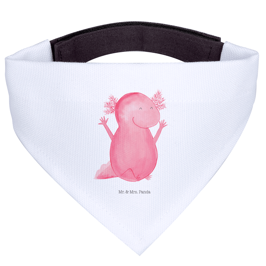 Hundehalstuch M Axolotl Hurra Hundehalstuch, Halstuch, Hunde, Tuch, mittel, mittelgroße Hunde, Axolotl, Molch, Axolot, Schwanzlurch, Lurch, Lurche, fröhlich, Spaß, Freude, Motivation, Zufriedenheit