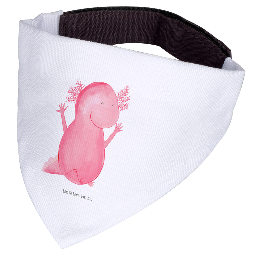 Hundehalstuch M Axolotl Hurra Hundehalstuch, Halstuch, Hunde, Tuch, mittel, mittelgroße Hunde, Axolotl, Molch, Axolot, Schwanzlurch, Lurch, Lurche, fröhlich, Spaß, Freude, Motivation, Zufriedenheit