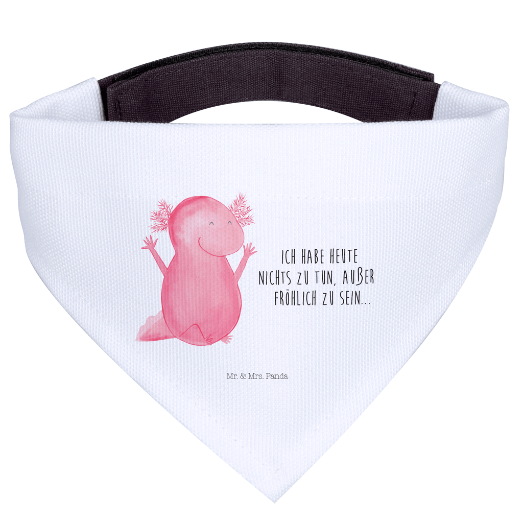 Hundehalstuch M Axolotl Hurra Hundehalstuch, Halstuch, Hunde, Tuch, mittel, mittelgroße Hunde, Axolotl, Molch, Axolot, Schwanzlurch, Lurch, Lurche, fröhlich, Spaß, Freude, Motivation, Zufriedenheit