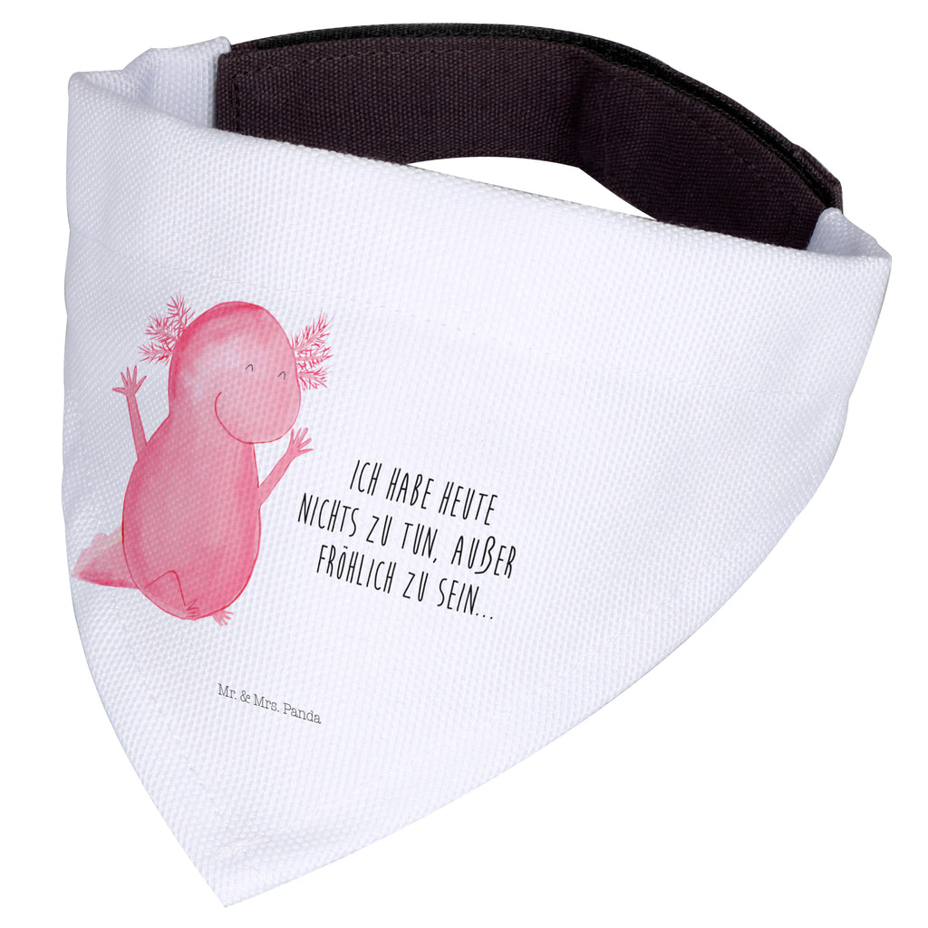 Hundehalstuch M Axolotl Hurra Hundehalstuch, Halstuch, Hunde, Tuch, mittel, mittelgroße Hunde, Axolotl, Molch, Axolot, Schwanzlurch, Lurch, Lurche, fröhlich, Spaß, Freude, Motivation, Zufriedenheit
