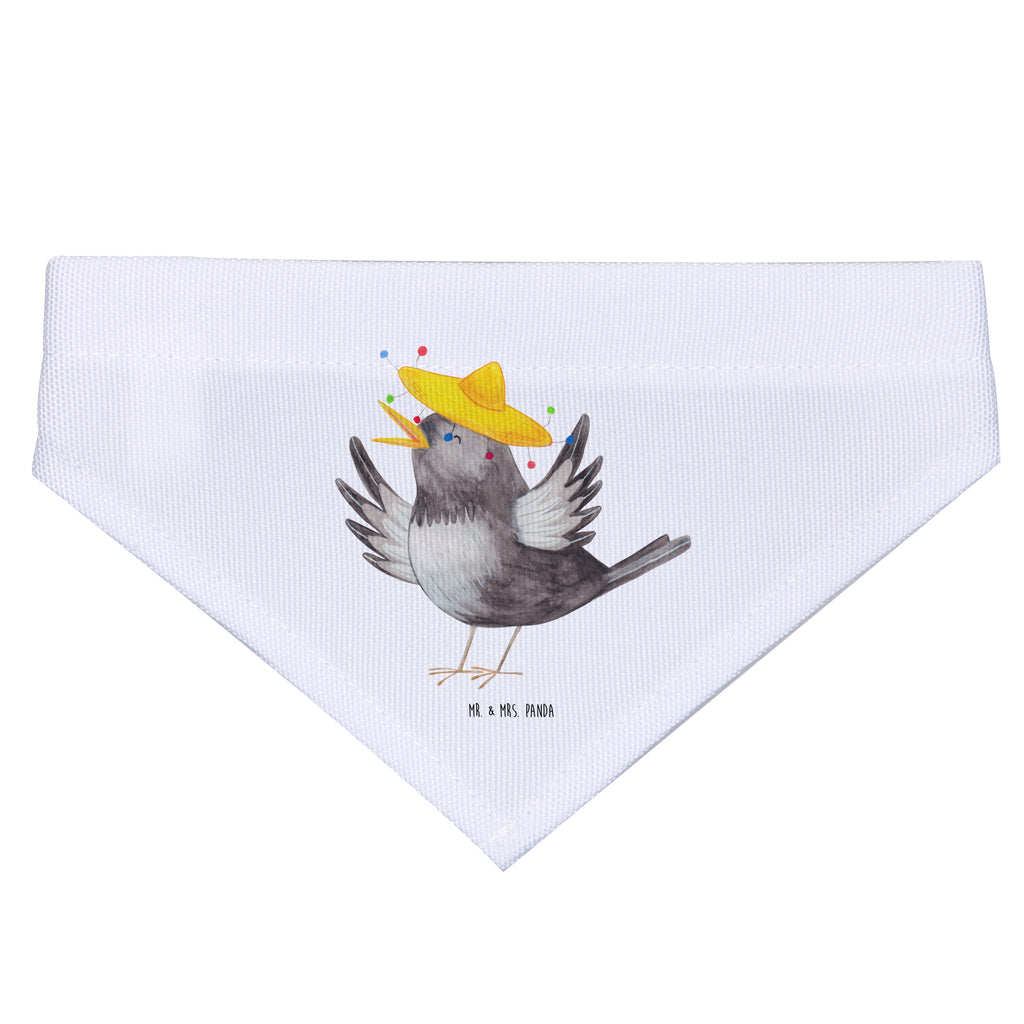 Hundehalstuch L Rabe mit Sombrero Hundehalstuch, Halstuch, Hunde, Tuch, groß, große Hunde, Tiermotive, Gute Laune, lustige Sprüche, Tiere, Rabe, Vogel, Vögel, Spruch positiv, fröhlich sein, glücklich sein, Glück Spruch, froh, Elster, Motivation