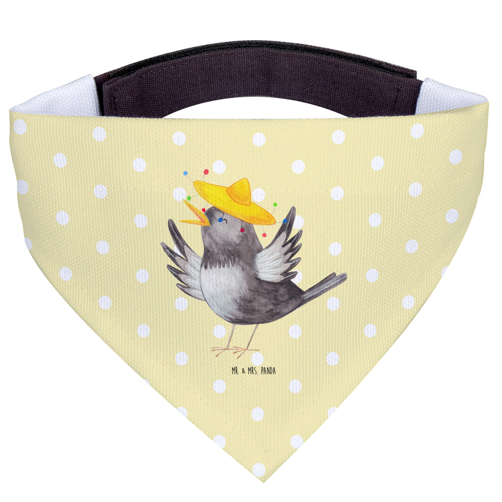 Hundehalstuch L Rabe mit Sombrero Hundehalstuch, Halstuch, Hunde, Tuch, groß, große Hunde, Tiermotive, Gute Laune, lustige Sprüche, Tiere, Rabe, Vogel, Vögel, Spruch positiv, fröhlich sein, glücklich sein, Glück Spruch, froh, Elster, Motivation