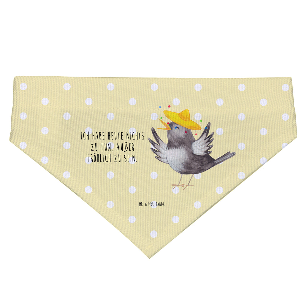 Hundehalstuch L Rabe mit Sombrero Hundehalstuch, Halstuch, Hunde, Tuch, groß, große Hunde, Tiermotive, Gute Laune, lustige Sprüche, Tiere, Rabe, Vogel, Vögel, Spruch positiv, fröhlich sein, glücklich sein, Glück Spruch, froh, Elster, Motivation