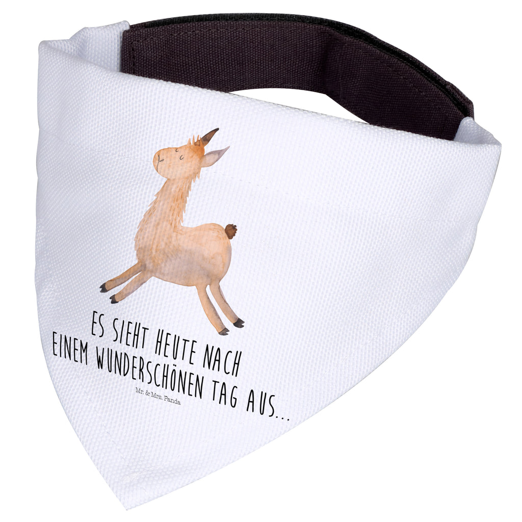 Hundehalstuch S Lama springend Hundehalstuch, Halstuch, Hunde, Tuch, mittel, mittelgroße Hunde, Lama, Alpaka, Lamas, Lieblingstag, Happy day, fröhlich, Glück, Freundin, Liebeskummer, Neustart, guten Morgen, Start, Prüfung, Abitur