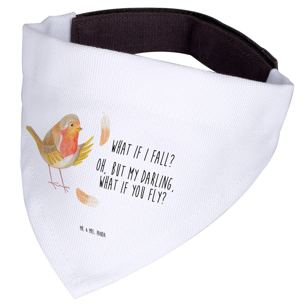 Hundehalstuch L Rotkehlchen mit Federn Hundehalstuch, Halstuch, Hunde, Tuch, groß, große Hunde, Tiermotive, Gute Laune, lustige Sprüche, Tiere, What if i fall, Rotkehlchen, Spruch Motivation, Spruch Mut, Vogel, Motivation Sprüche, Motivationsbilder, fliegen