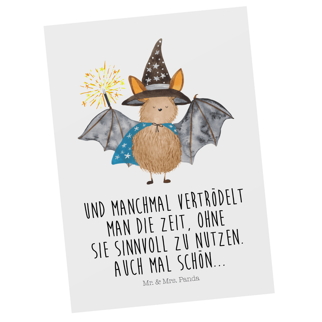 Postkarte Fledermaus Zauberer Geschenkkarte, Grußkarte, Karte, Einladung, Ansichtskarte, Geburtstagskarte, Einladungskarte, Dankeskarte, Tiermotive, Gute Laune, lustige Sprüche, Tiere, Fledermaus, Fledermäuse, Zauberer, Magier, Frauen, reinsteigern